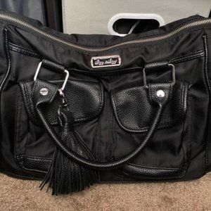 Itzy Ritzy black herringbone triple threat